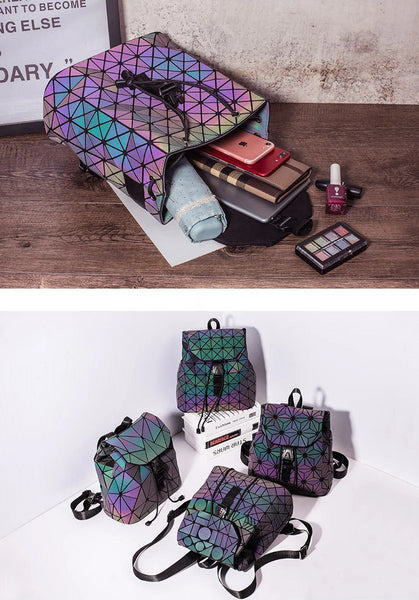 Luminous Geometric Backpack